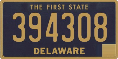 DE license plate 394308