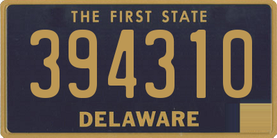 DE license plate 394310