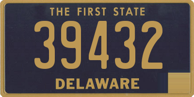 DE license plate 39432