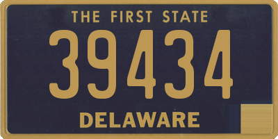 DE license plate 39434