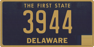 DE license plate 3944