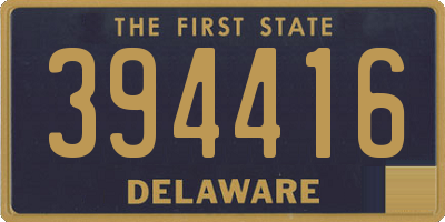 DE license plate 394416