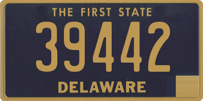 DE license plate 39442