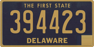 DE license plate 394423