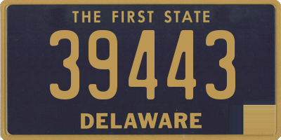 DE license plate 39443