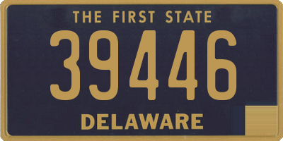 DE license plate 39446