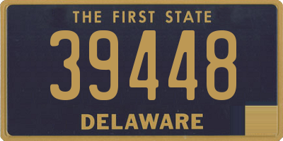 DE license plate 39448