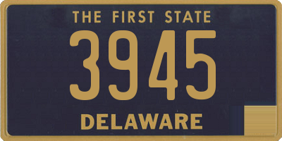 DE license plate 3945