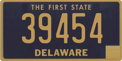 DE license plate 39454