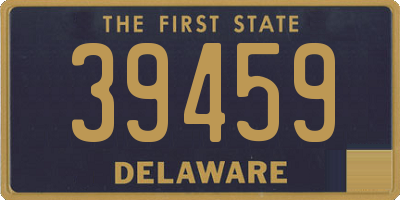 DE license plate 39459