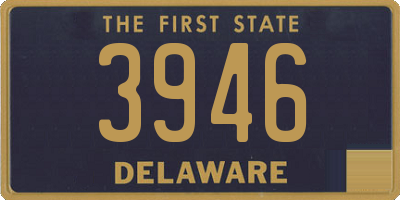 DE license plate 3946