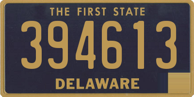 DE license plate 394613