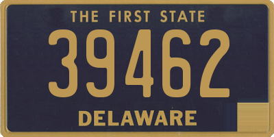 DE license plate 39462