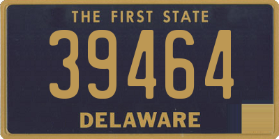 DE license plate 39464