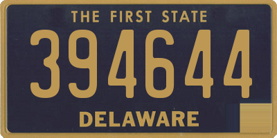 DE license plate 394644