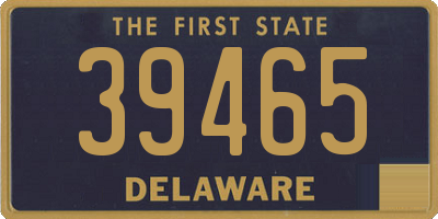 DE license plate 39465