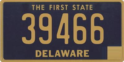 DE license plate 39466
