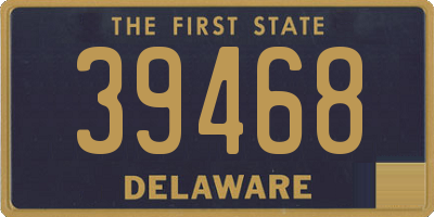 DE license plate 39468