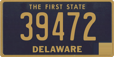 DE license plate 39472