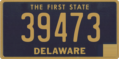 DE license plate 39473