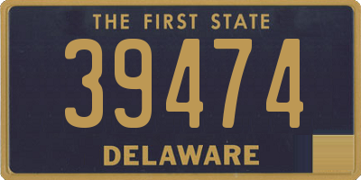 DE license plate 39474