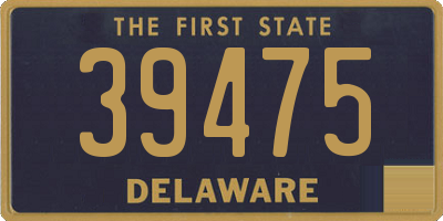 DE license plate 39475