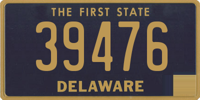 DE license plate 39476