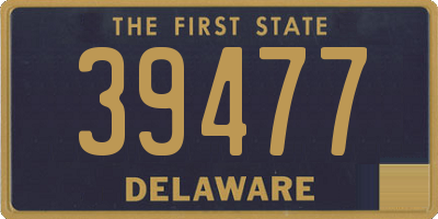 DE license plate 39477