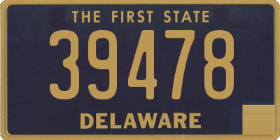 DE license plate 39478