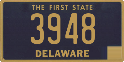 DE license plate 3948