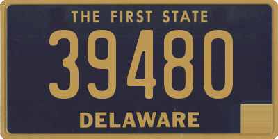DE license plate 39480
