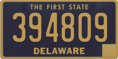 DE license plate 394809