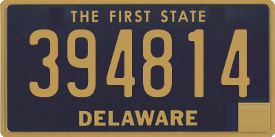 DE license plate 394814