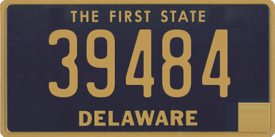DE license plate 39484