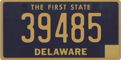 DE license plate 39485