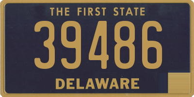DE license plate 39486