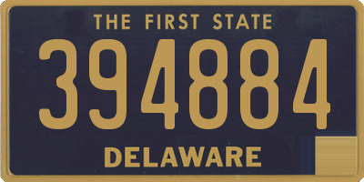 DE license plate 394884
