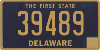 DE license plate 39489