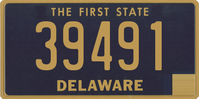 DE license plate 39491