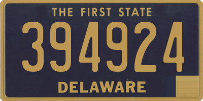 DE license plate 394924