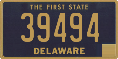 DE license plate 39494