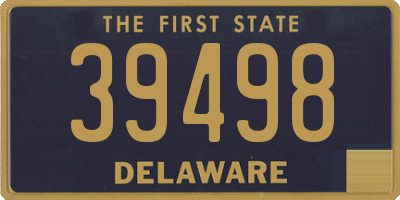 DE license plate 39498