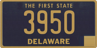 DE license plate 3950