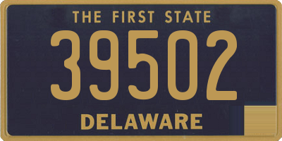 DE license plate 39502