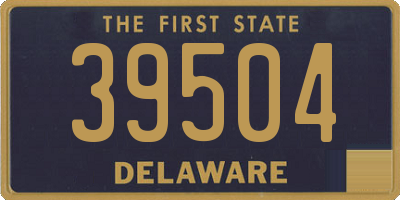 DE license plate 39504