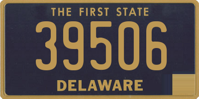 DE license plate 39506