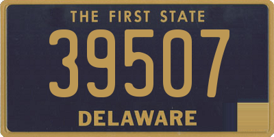 DE license plate 39507