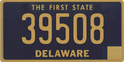 DE license plate 39508