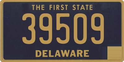 DE license plate 39509