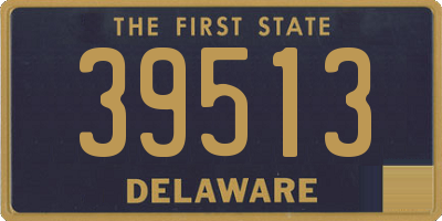 DE license plate 39513
